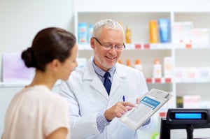 patient checking in at a clinic