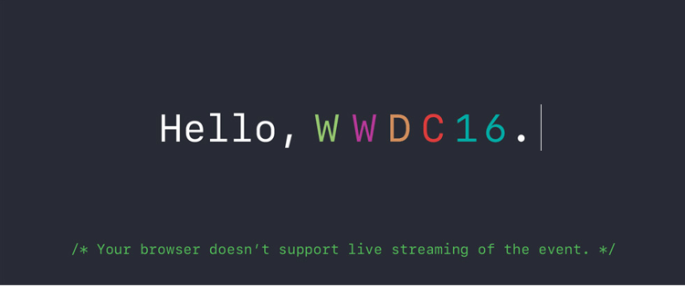 Apple's WWDC 2016